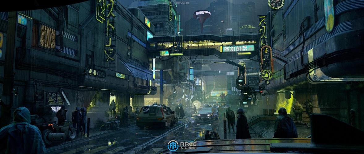 Blender插件 未来幻想科幻朋克乌托邦城市场景3D模型预设 AtomPunk+2K Textures，官方下载！ - 腿腿教学网