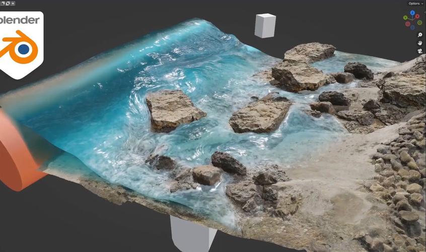 Blender插件 模拟真实水流液体流动特效 DeltaFlow V1.2,安装了的用户都说好! Blender插件 模拟真实水流液体流动特效 DeltaFlow V1.2,安装了的用户都说好! - 腿腿教学网