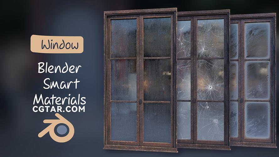 Blender预设 玻璃窗户真实水珠雨滴资产 Blender Smart Materials – Window Procedural Water Drops,永久使用! Blender预设 玻璃窗户真实水珠雨滴资产 Blender Smart Materials – Window Procedural Water Drops,永久使用! - 腿腿教学网