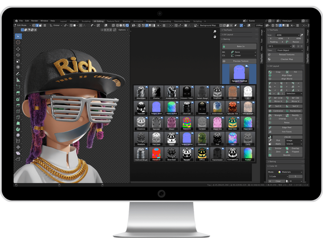 Blender插件 TexTools 1.6开源免费烘焙拆UV,压缩包下载! Blender插件 TexTools 1.6开源免费烘焙拆UV,压缩包下载! - 腿腿教学网