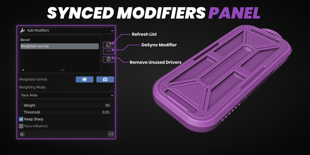 Blender插件 同时给多个模型增添效果 Synchronize Modifiers V2.2.0，附真实用户使用体验！ - 腿腿教学网