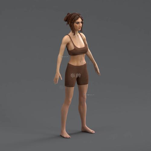 Blender模型 人物男女角色站立站姿模型素材带骨骼绑定,永久使用! Blender模型 人物男女角色站立站姿模型素材带骨骼绑定,永久使用! - 腿腿教学网