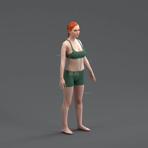 Blender模型 人物男女角色站立站姿模型素材带骨骼绑定,永久使用! Blender模型 人物男女角色站立站姿模型素材带骨骼绑定,永久使用! - 腿腿教学网