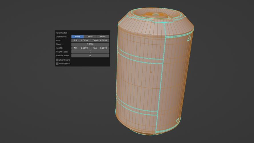 Blender插件 锐利边缘切割处理 Panel Cutter V1.4+使用教程，中文免费版下载！ - 腿腿教学网