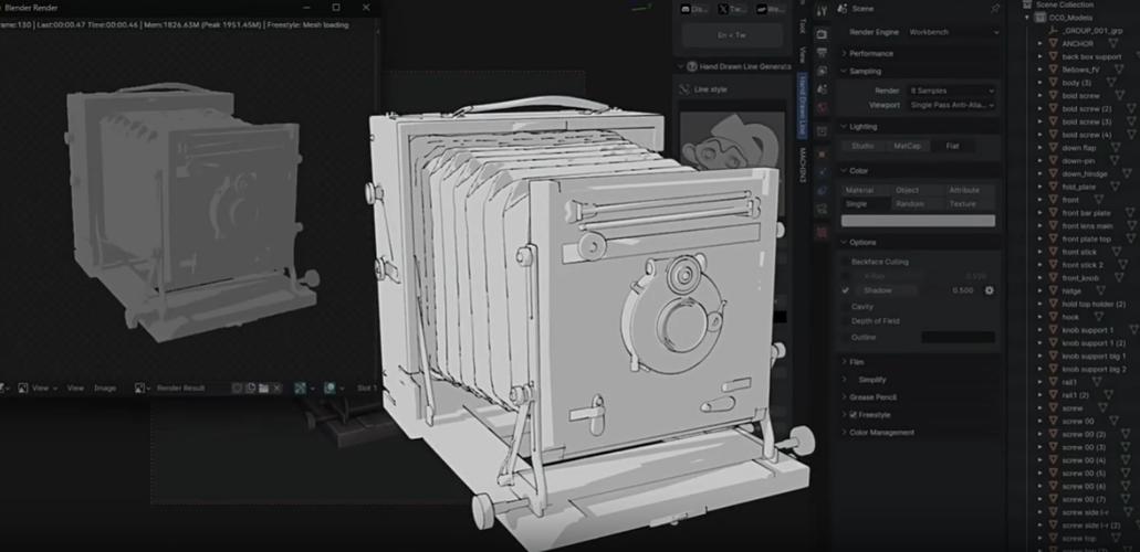 Blender插件 一键快速生成卡通手绘线条边框效果 Hand Drawn Line Generator V2.6,官方最新版! Blender插件 一键快速生成卡通手绘线条边框效果 Hand Drawn Line Generator V2.6,官方最新版! - 腿腿教学网
