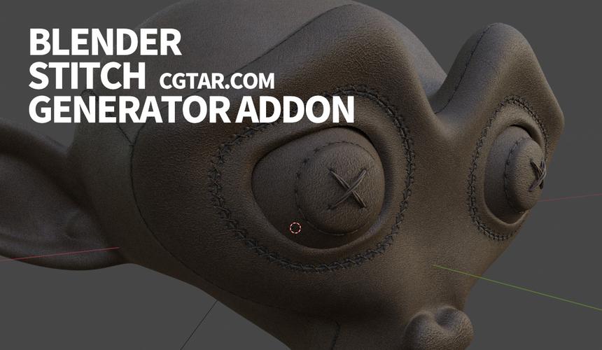 Blender模拟真实缝线针迹生成插件Stitch Generator v1.01,附详细介绍说明! Blender模拟真实缝线针迹生成插件Stitch Generator v1.01,附详细介绍说明! - 腿腿教学网