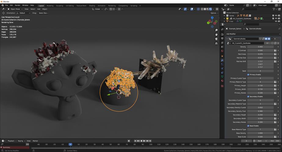 Blender插件 逼真水晶生长场景资产预设 Crystal Kit – 3D Asset Kit v1.2+使用教程,官方最新版下载! Blender插件 逼真水晶生长场景资产预设 Crystal Kit – 3D Asset Kit v1.2+使用教程,官方最新版下载! - 腿腿教学网