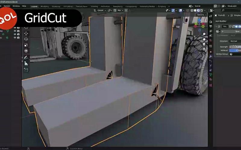 Blender插件Qol Gridcut V2.1.3智能网格精度调整,官方最新版! Blender插件Qol Gridcut V2.1.3智能网格精度调整,官方最新版! - 腿腿教学网