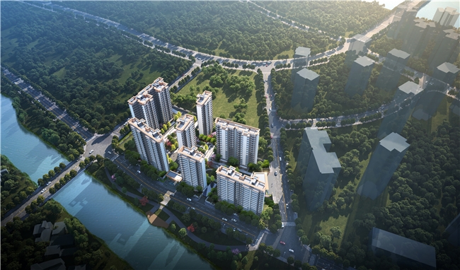 新津团结岛住宅项目建筑效果示意