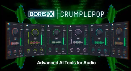 音频降噪去杂音回响修复增强AU/PR/达芬奇/VST3插件 CrumplePop Pro 2025.0.8 CE Win一键安装，压缩包下载！