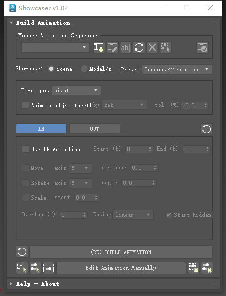 3dmax动画展示插件下载：Showcaser V1.02 for 3dmax 2015-2026最新版