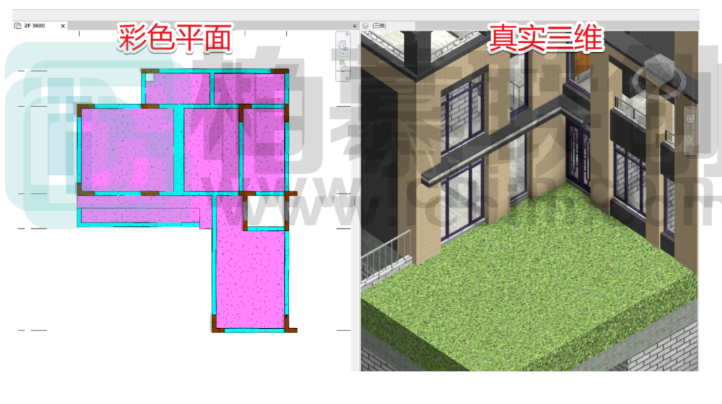 image.png 腿腿教学网-BIM教程 |Revit中提高彩色图纸的质感图文教程(文/区展聪)