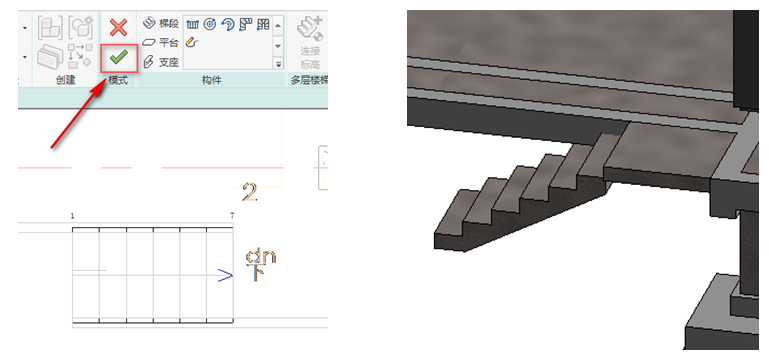 image.png 腿腿教学网-BIM图文教程-小别墅案例实践之2.8楼梯的绘制