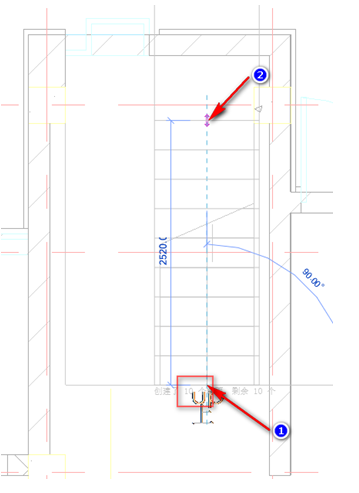 image.png 腿腿教学网-BIM图文教程-小别墅案例实践之2.8.2室内楼梯绘制