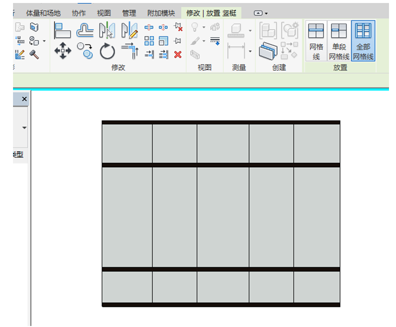 image.png 腿腿教学网-BIM图文教程-小别墅案例实践之2.10幕墙的绘制
