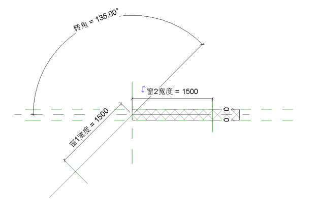image.png 腿腿教学网-BIM等级考试二级建筑教程 |2.13 转角窗族实例