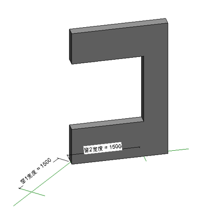 image.png 腿腿教学网-BIM等级考试二级建筑教程 |2.13 转角窗族实例