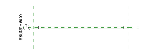 image.png 腿腿教学网-BIM等级考试二级建筑教程 | 2.15 幕墙窗-单扇竖向平开窗族