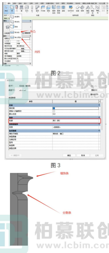 image.png 腿腿教学网-BIM教程 | Revit如何创建墙饰条图文教程(文/王工)