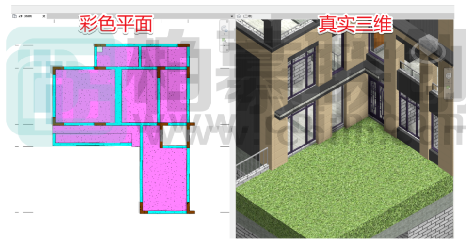 image.png 腿腿教学网-BIM教程 | Revit中提高彩色图纸的质感图文教程(文/区展聪)