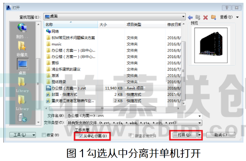 腿腿教学网-Revit中如何让分离中心文件的图文教程