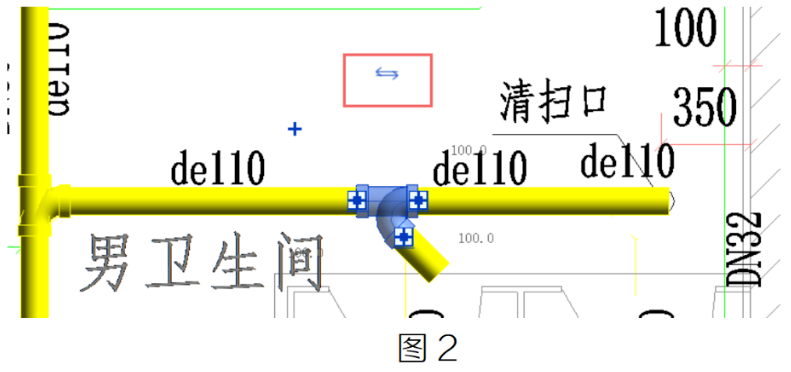 腿腿教学网-Revit中顺水三通方向不对解决方法的图文教程
