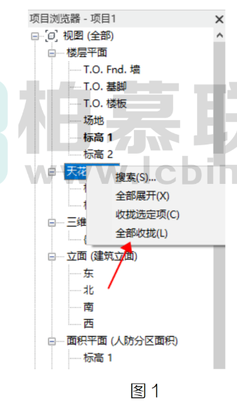 腿腿教学网-Revit中项目浏览器使用小技巧的图文教程