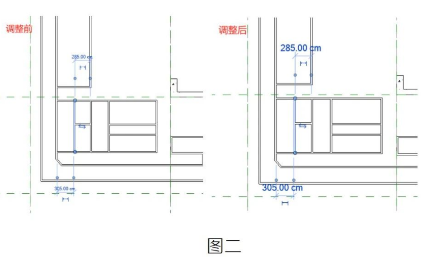 腿腿教学网-Revit小技巧如何放大临时尺寸标注图文教程