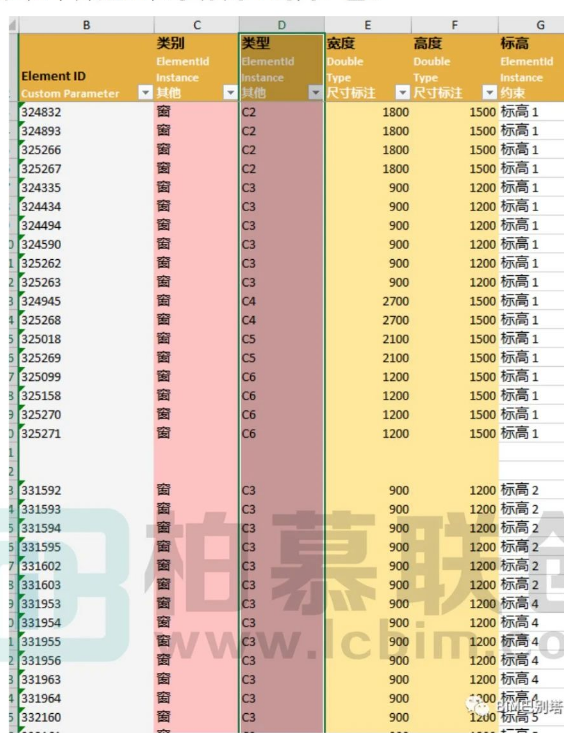 image.png 腿腿教学网-Revit插件DiRoots表格输出输入——门窗表图文教程(文/yinshen18)