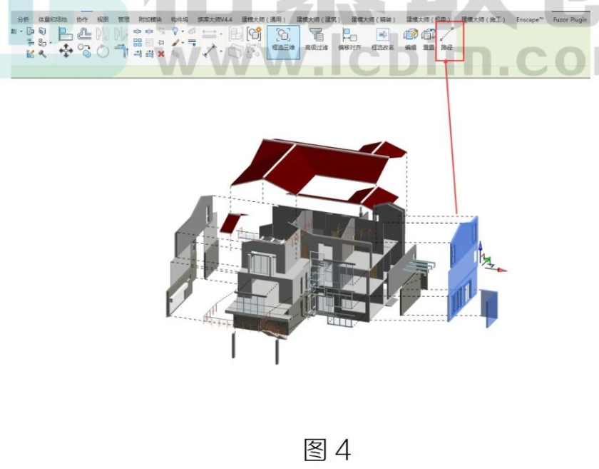 腿腿教学网-Revit如何制作爆炸分析图图文教程（文/XFF）