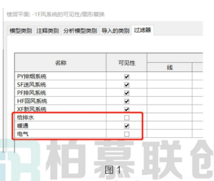 image.png 腿腿教学网-Revit机械设备按专业隐藏图文教程(文/BIM小妹)