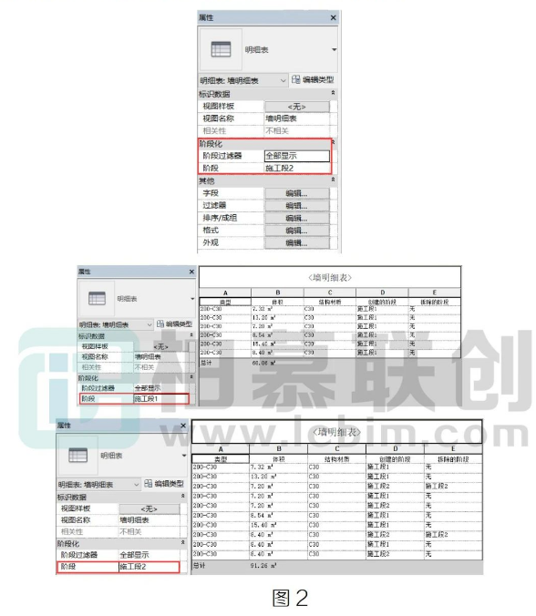 腿腿教学网-Revit阶段化明细表图文教程（文/萝卜）