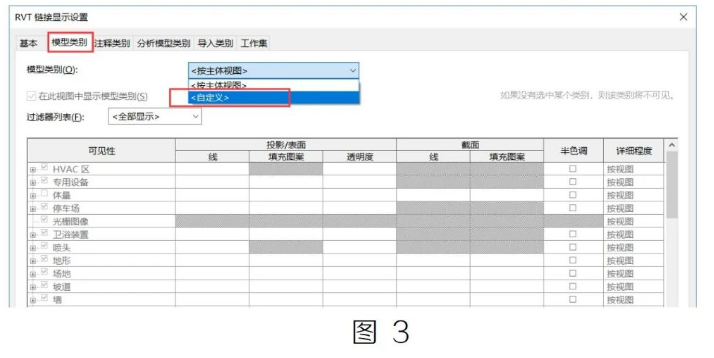 腿腿教学网-Revit对链接模型进行单独设置方法的图文教程（文/HYQ）