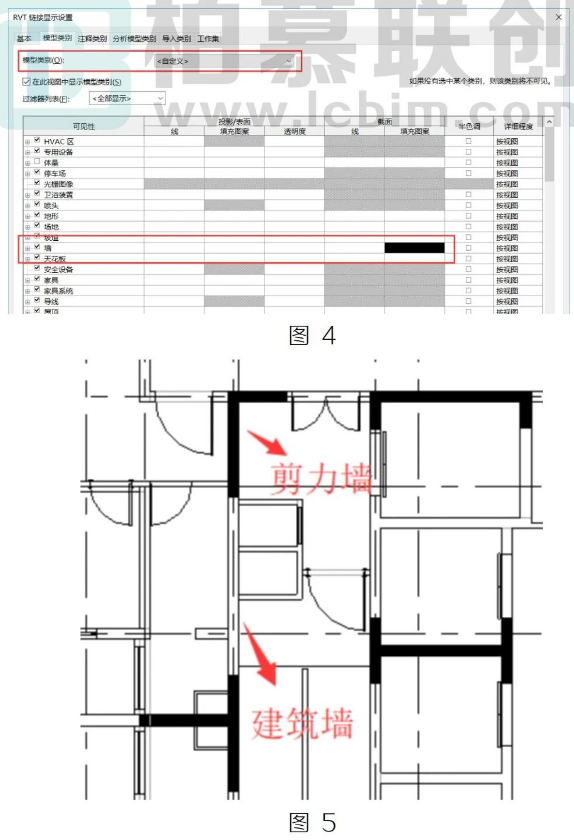 腿腿教学网-Revit对链接模型进行单独设置方法的图文教程（文/HYQ）