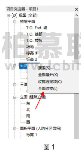 腿腿教学网-Revit中项目浏览器使用小技巧方法的图文教程（文/SYY）