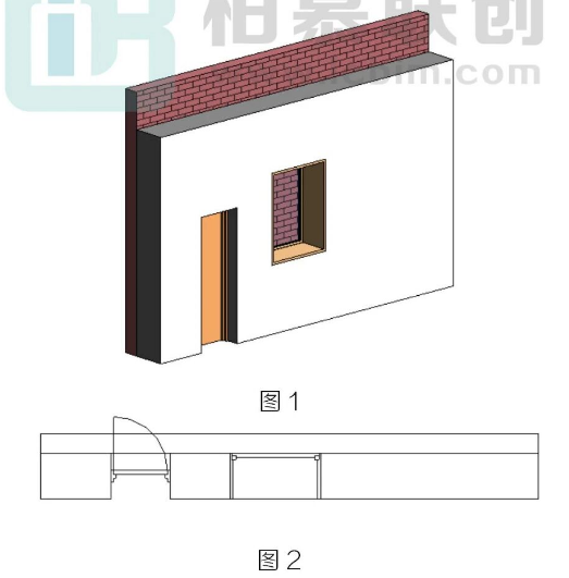 image.png 腿腿教学网-Revit中在两片贴在一起的墙上开门窗洞口方法的图文教程(文/柏慕联创)