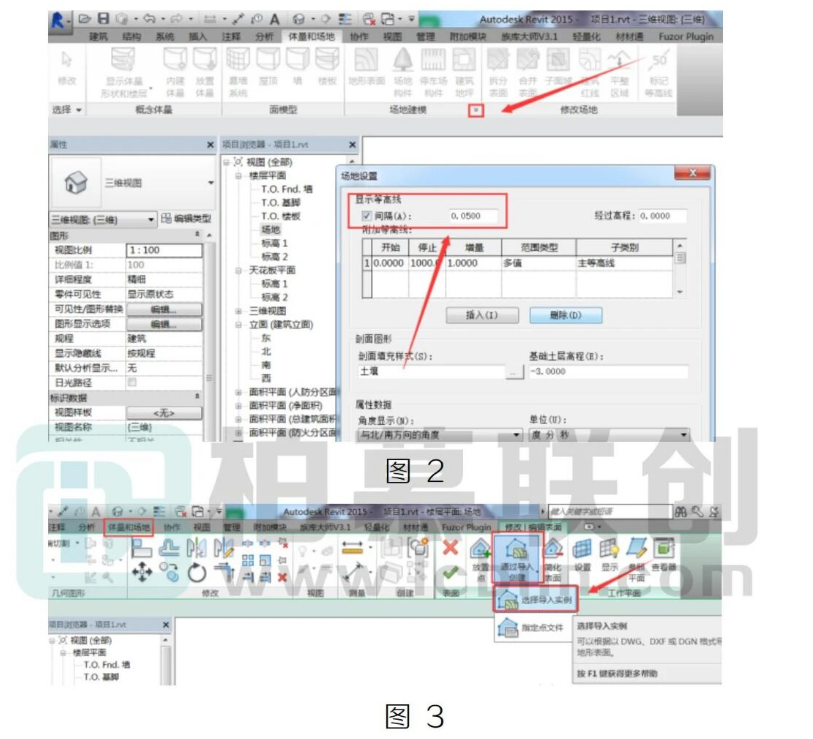 腿腿教学网-Revit中创建地形表面方法汇总的图文教程（文/WFC）