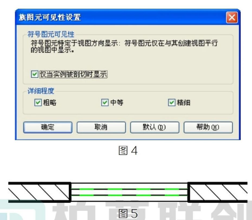 腿腿教学网-Revit中如何控制高窗的显示为虚线图文教程（文/LR）
