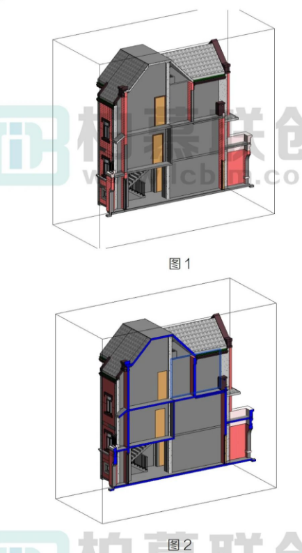 image.png 腿腿教学网-Revit三维视图中设置构件的剖切断面颜色图文教程(文/ZJY)