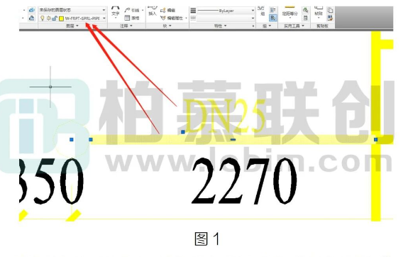 image.png 腿腿教学网-BIM教程 | 喷淋线与喷淋尺寸标注是同一个图层怎么处理图文教程(文/小七)
