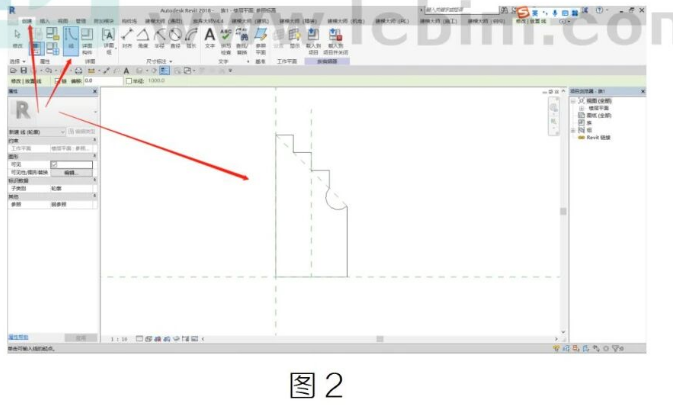 腿腿教学网-BIM教程 | Revit中如何得到想要的墙饰条轮廓图文教程（文/cheatingcat）