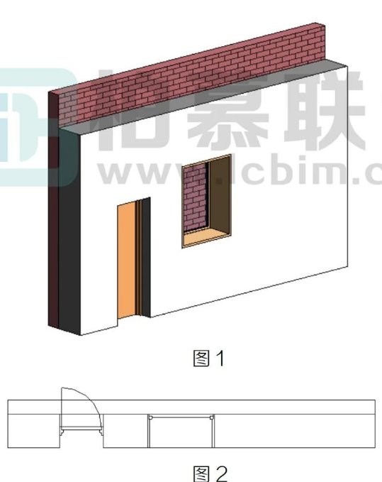 image.png 腿腿教学网-BIM教程 | Revit中如何在两片贴在一起的墙上开门窗洞口方法的图文教程(文/BIM小小)