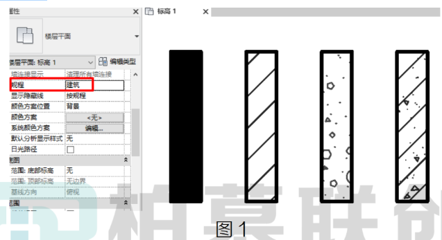 腿腿教学网-BIM教程 | Revit中如何在机电相关规程下显示实体填充图案图文教程（文/区展聪）