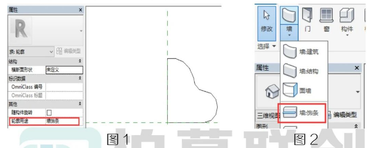 腿腿教学网-BIM教程 | Revit中墙饰条的转角回墙方法的图文教程（文/宁夏办事处）
