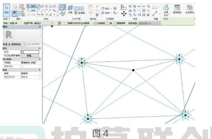 腿腿教学网-BIM教程 | Revit基于填充图案的钢构网架方法的图文教程（文/柏慕联创宁夏办事处）