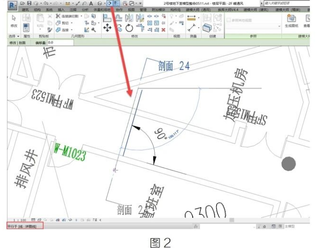 腿腿教学网-BIM教程 | 走廊这么斜？我的剖面怎么办图文教程（文/XFF）
